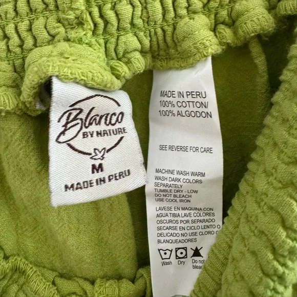 Green Women's Breezy Wide Leg Pants - Picture 4 of 5